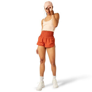 Free People Way Home Shorts Red Earth Sz XL